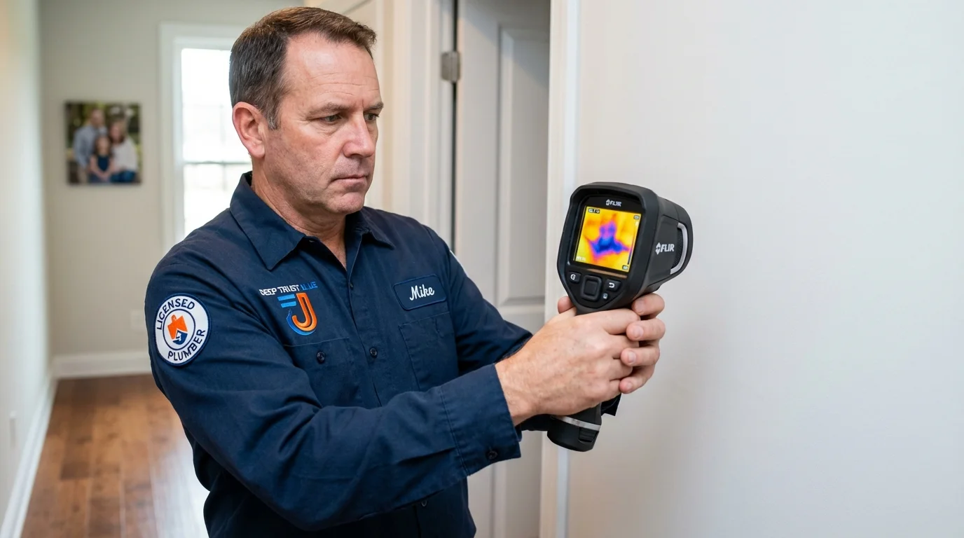 Thermal imaging leak detection by Johns Plumbing LLC in Northbridge